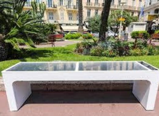 First In Cannes Connected Solar Benches Practical And