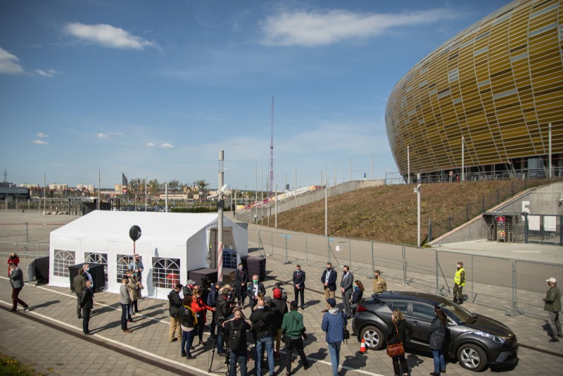 drive-through test centre Gdansk