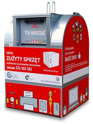 electric waste container
