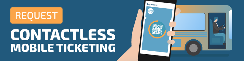 Request contactless mobile ticketing