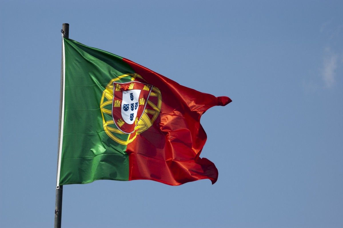 Flag portuguesa portugal sky blue blue sky wind day 851320