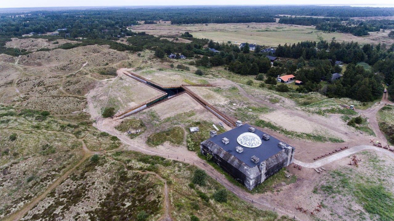 Tirpitz an international renowned museum hidden under the dunes of the danish west coast