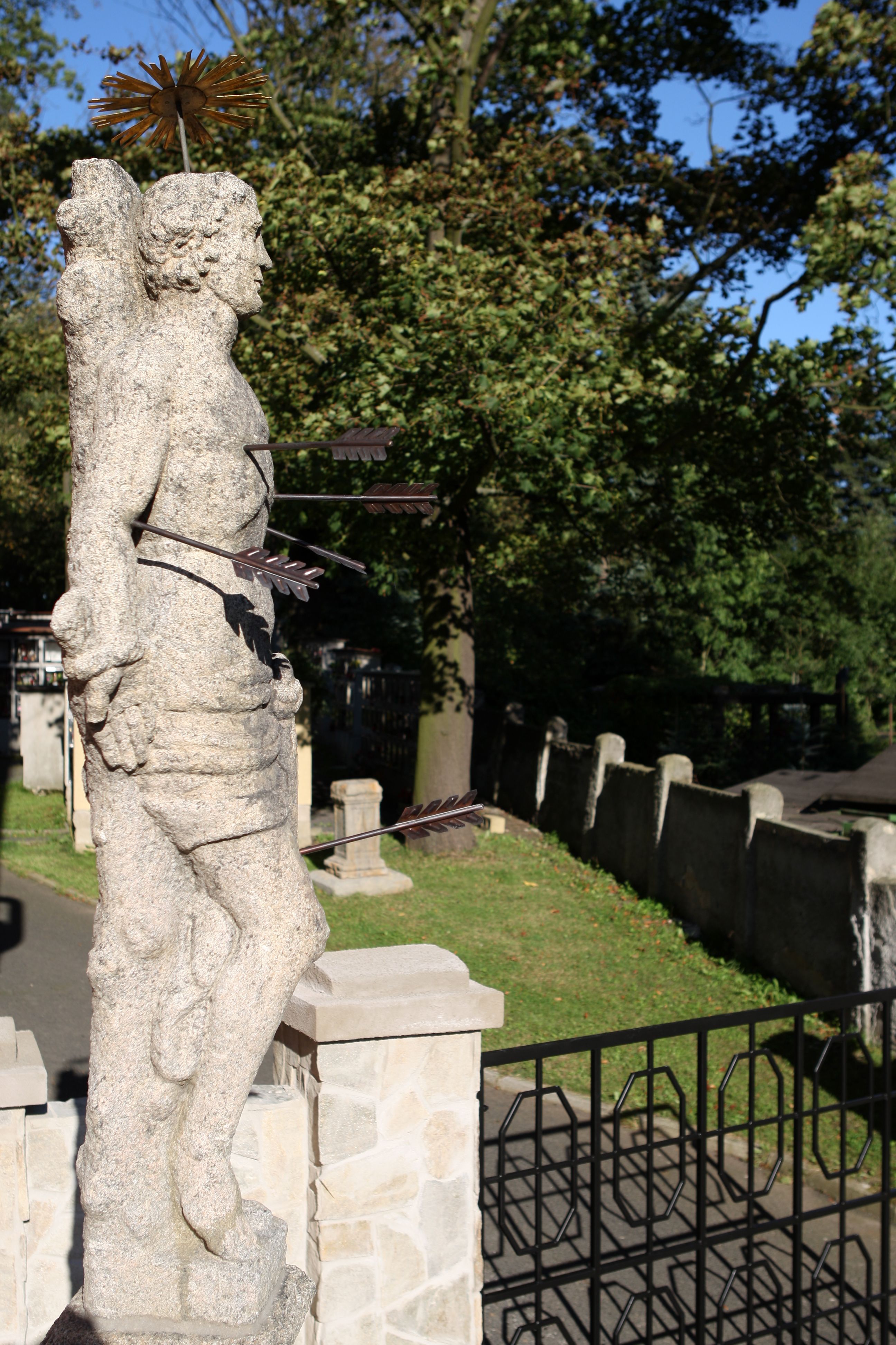 Statue of st. sebastian chodov