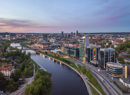 Medium city of vilnius
