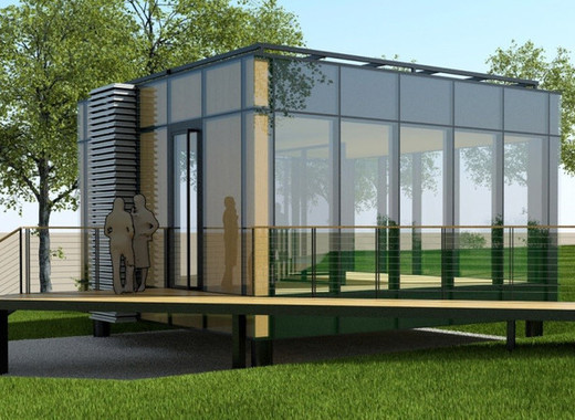 Medium liquid windows pavilion