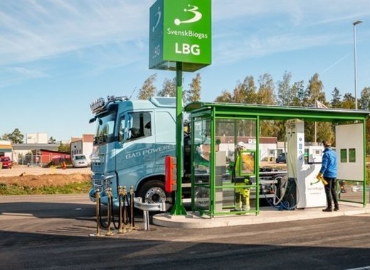 Medium new renewable fuel station for transport in link%c3%b6ping