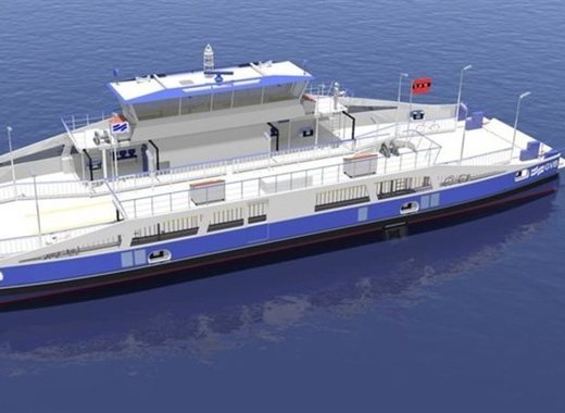 Medium impression of the new electric north sea canal ferry c job naval architects