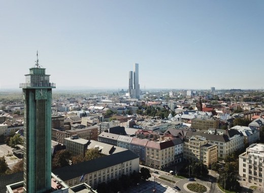 Medium tallest building in czechia visualisation city of ostrava