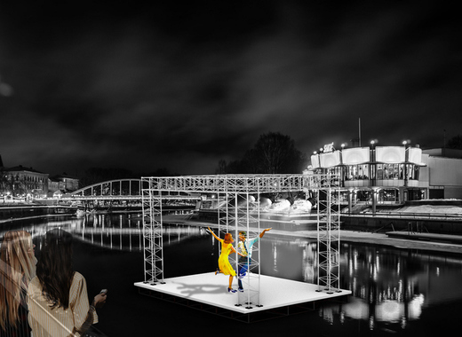 Medium tartu floating stage