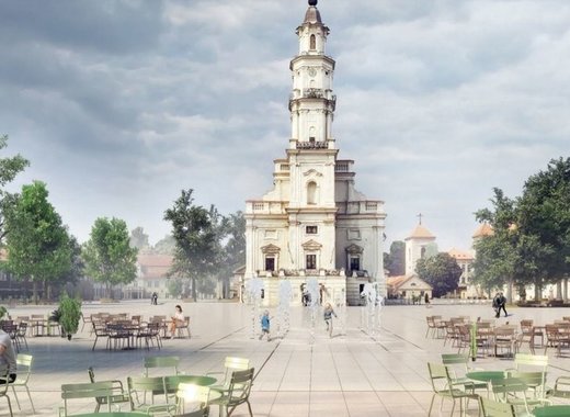 Medium kaunas old square renovation