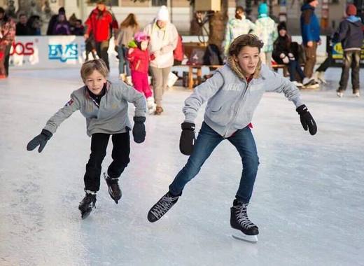 Medium ice skating