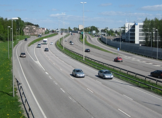Medium motorway 4 in helsinki finland