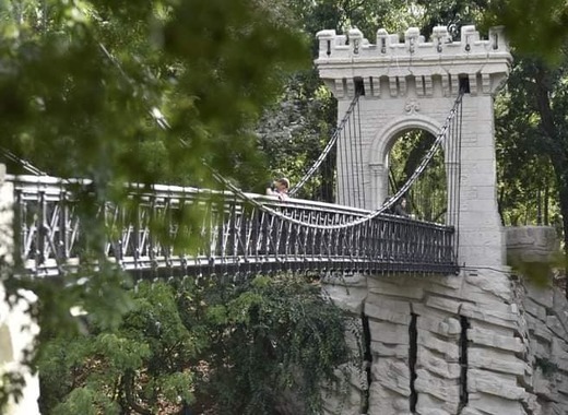 Medium suspension bridge