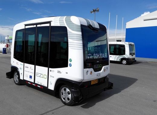 Medium self driving bus vehicles finland helsinki transportation 1.0