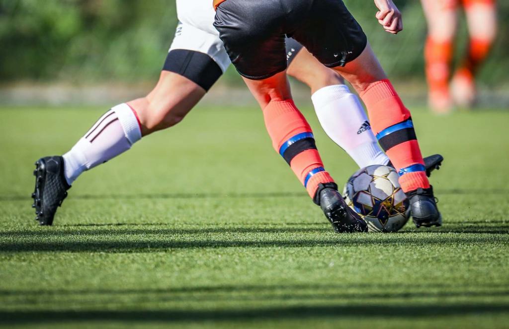 players playing soccer game