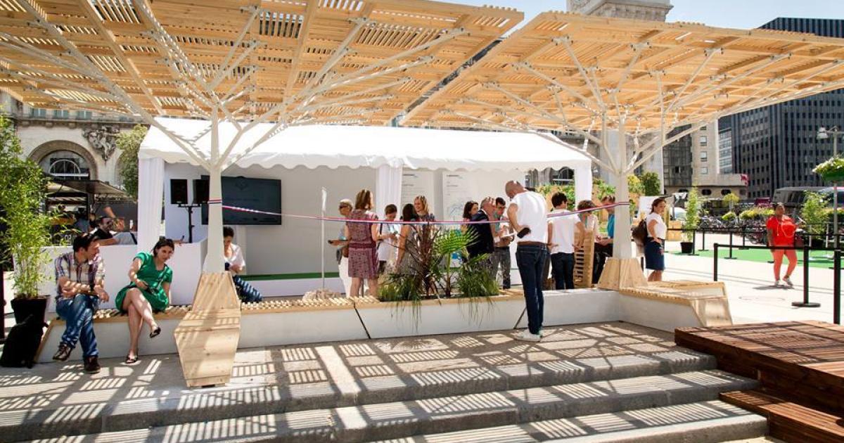 Cooling benches to help people beat the heat in Paris