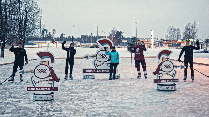 Ledus gladiatori šogad tika virtualizēti Latvijā