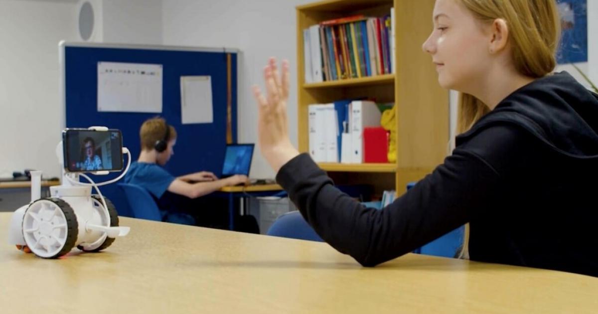 A robot using 5G technology facilitates remote learning in Danish ...