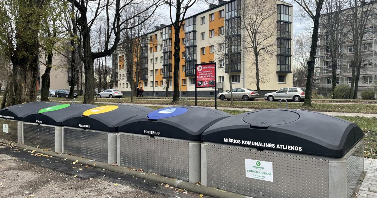 33 new semi-underground waste container sites installed in Klaipėda ...