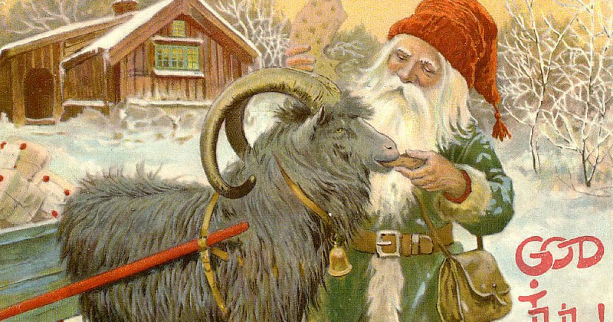 Sweden’s traditional Christmas animals have horns, but they are not ...