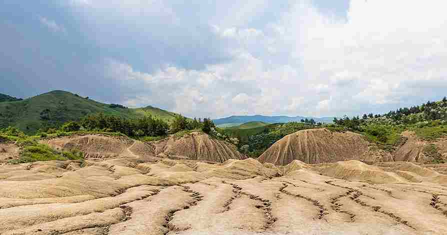 Mud volcano romania