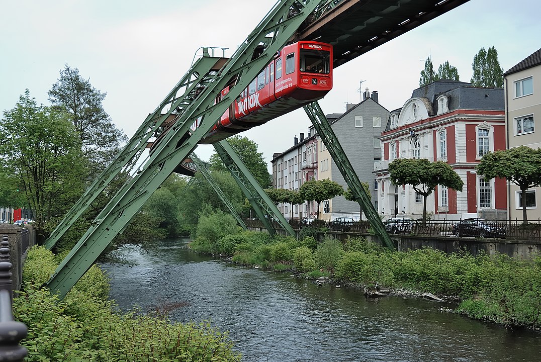 suspended railway in Wuupertal