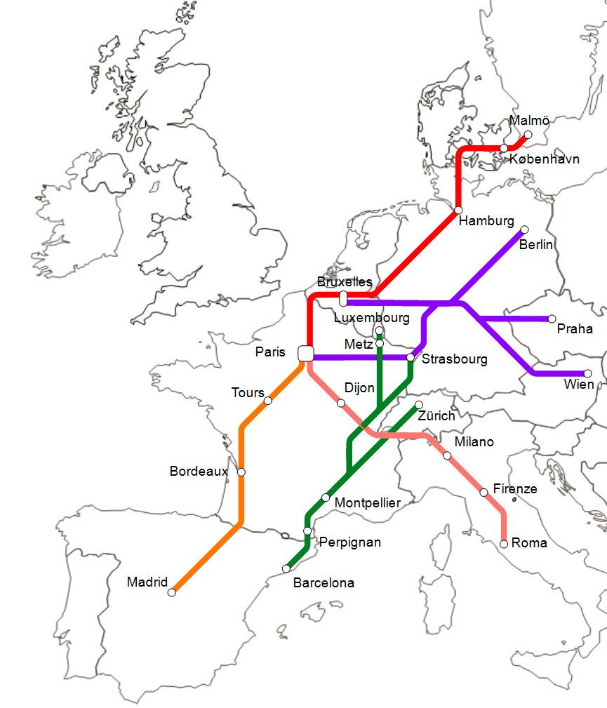 Map trains