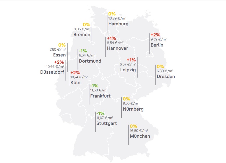 Map of rent