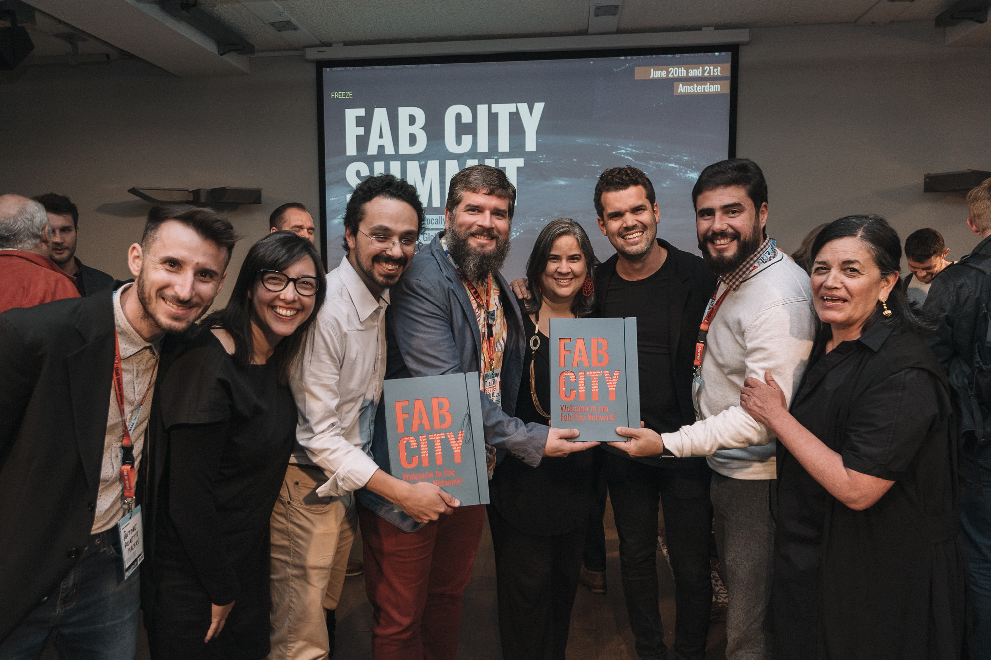 New cities join the Network at the Fab City Summit Amsterdam 2019. Image credit: Marcel Rodriguez - Fab Lab Barcelona