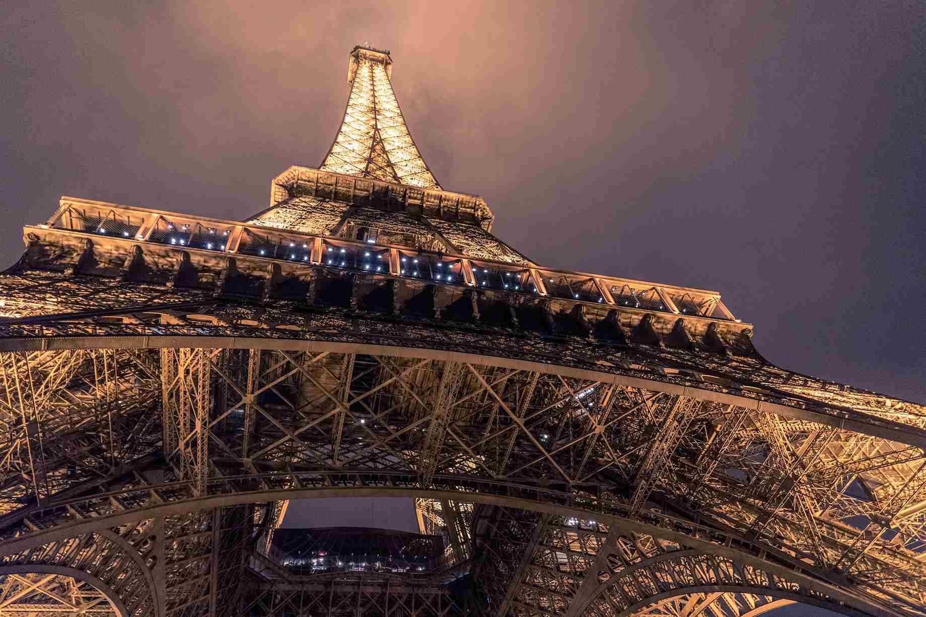 eiffel tower at night