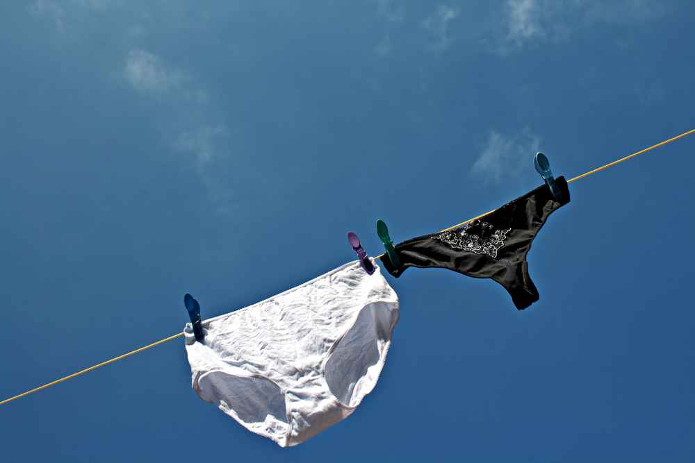undies drying