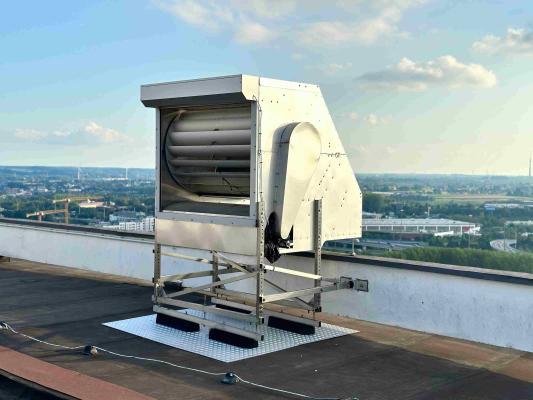Brussels tries out a novel rooftop wind turbine suitable for cities